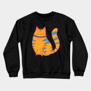 Chubby Orange Cat Crewneck Sweatshirt